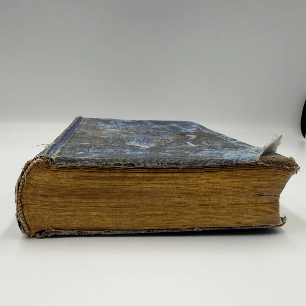 Antique Alfred Tennyson Poetical Works Complete Illustrated Thomas Crowell Blue‎